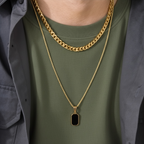 Cuban Chain + Pendant Necklace