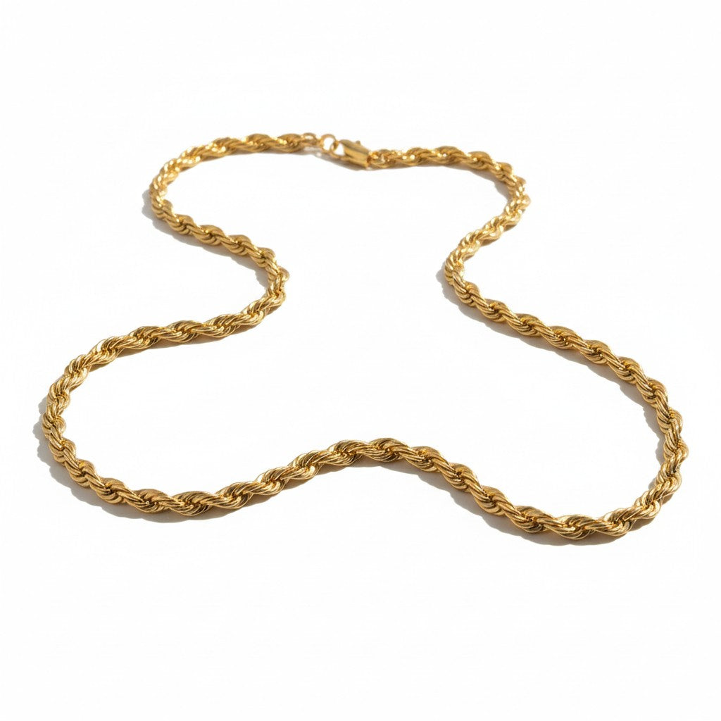 Gold Plated Rope Chain
